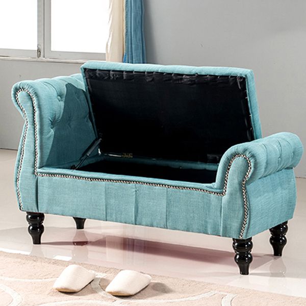Upholstered Rectangle Entryway Bench Cushioned Seating Bench with Legs Clearhalo 'Benches' 'Chairs & Seating' 'furn' 'furn_benches' 'Furniture' 'Living Room Furniture' 1200x1200_67850bb5-598c-43b6-8e53-e6a15fdf21db