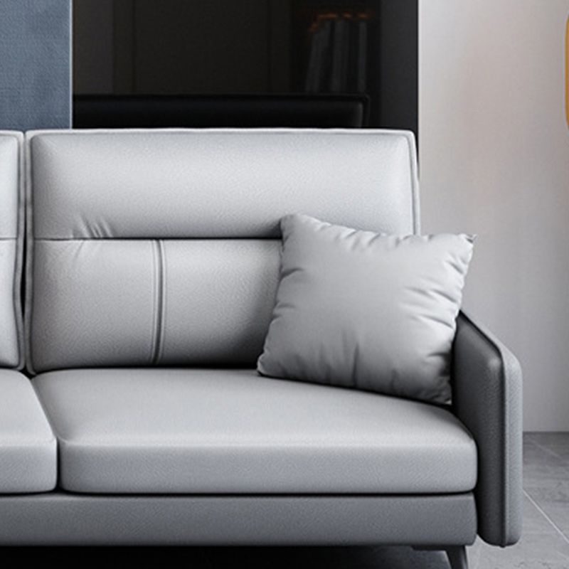 Stain-Resistant Sectionals 4-Seater Faux Leathe Sectionals with Storage