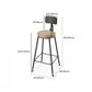 Industrial Wooden 1/2/5 Pieces Bar Table Set Rectangle Bar Table with Metal Legs Clearhalo 'Bar Furniture' 'furn' 'furn_home_bar_bar_sets' 'Furniture' 'Home Bars & Bar Sets' 'home_bar_bar_sets' 'Kitchen & Dining Furniture' 1200x1200_6785c578-087a-4468-9e69-50b3f10e34ee