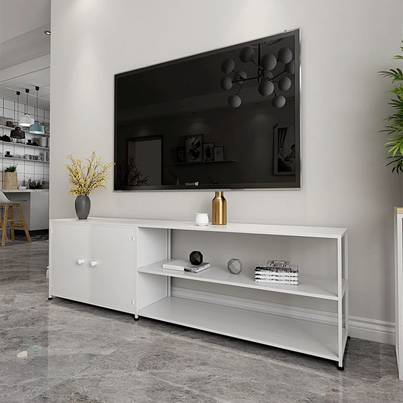 Industrial Metal TV Stand Console Open Storage TV Media Stand for Living Room Clearhalo 'furn' 'furn_tv_stands_entertainment_centers' 'Furniture' 'Living Room Furniture' 'TV Stands & Entertainment Centers' 'TV Stands & Media Storage Furniture' 'tv_stands_entertainment_centers' 1200x1200_6785e03c-9fb3-406b-be22-38a7be014a7c