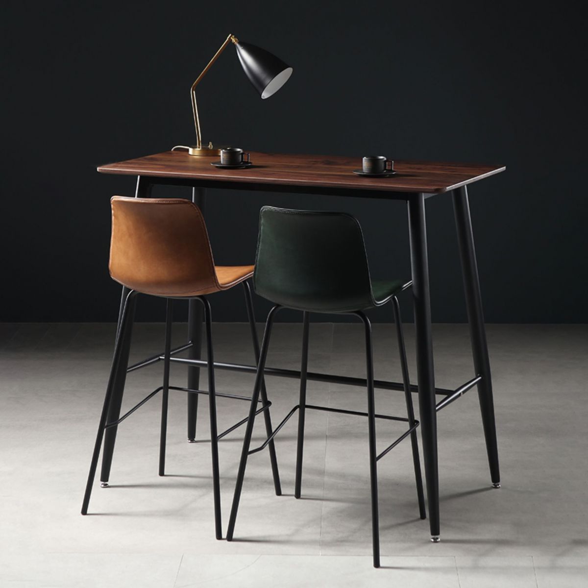 Glossy Leather Square Bar Stool Industrial Metal Stools with Back Legs Clearhalo 'Bar Furniture' 'Bar Stools' 'bar_stools' 'furniture_bar_stools' 'Kitchen & Dining Furniture' 'kitchen&dining_furn' 'kitchen' 'kitchen_furn' Furniture' 1200x1200_678658cf-8497-4d4e-b2f2-e16a4994e21f