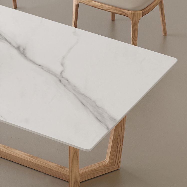 1/2/3/4ピースダイニングルーム家具セットモダンな焼結石のテーブルとアームレスチェア