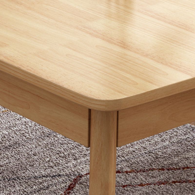 Rubberwood Dining Table Modern Rectangle Dining Table for Kitchen Clearhalo 'Dining Tables & Seating' 'Dining Tables' 'dining_table' 'furn' 'furn_dining_table' 'Furniture' 'Kitchen & Dining Furniture' 1200x1200_6787307b-b845-451d-8b8e-b246887d7f19