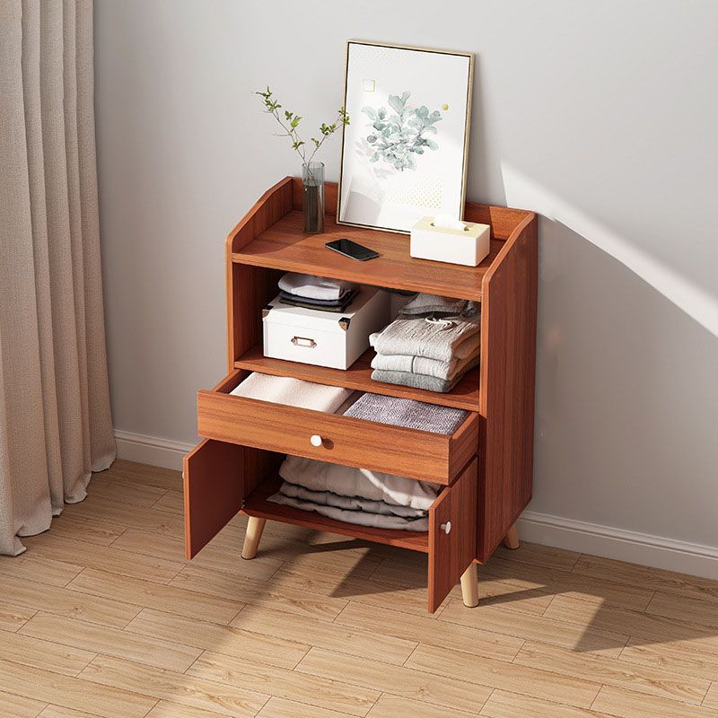 Cómoda contemporánea de 11,7 pulgadas de ancho, cómoda de almacenamiento de madera fabricada