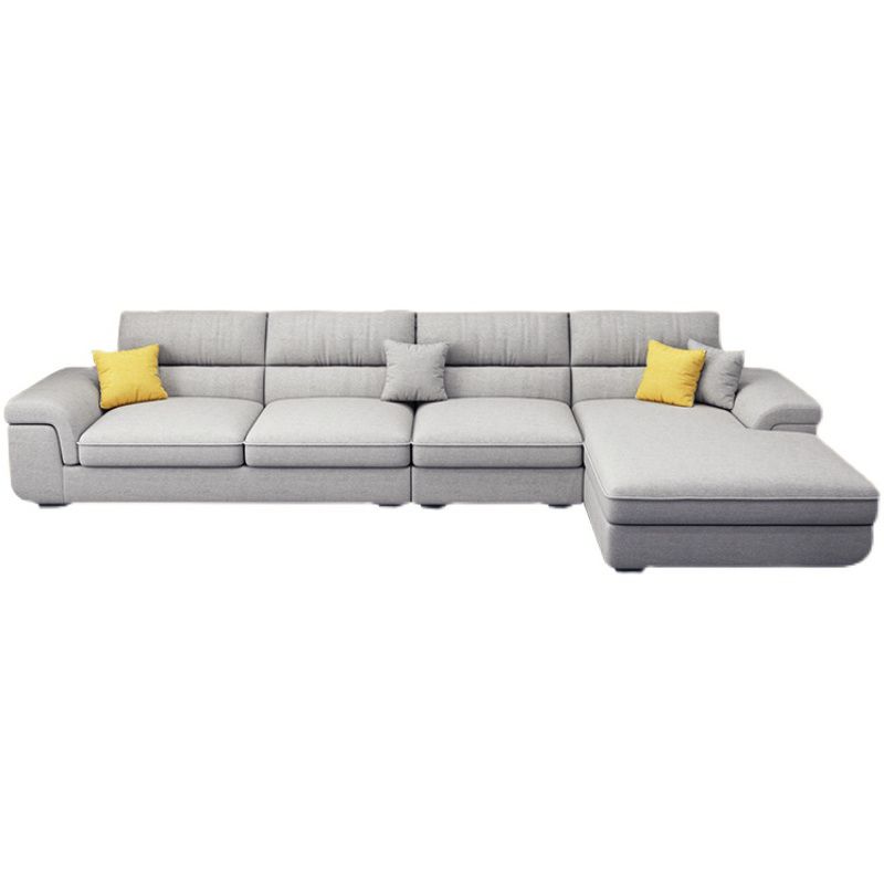 137.79 "L Modern Sectional Sectional Pillow Brazo Sectional para sala de estar