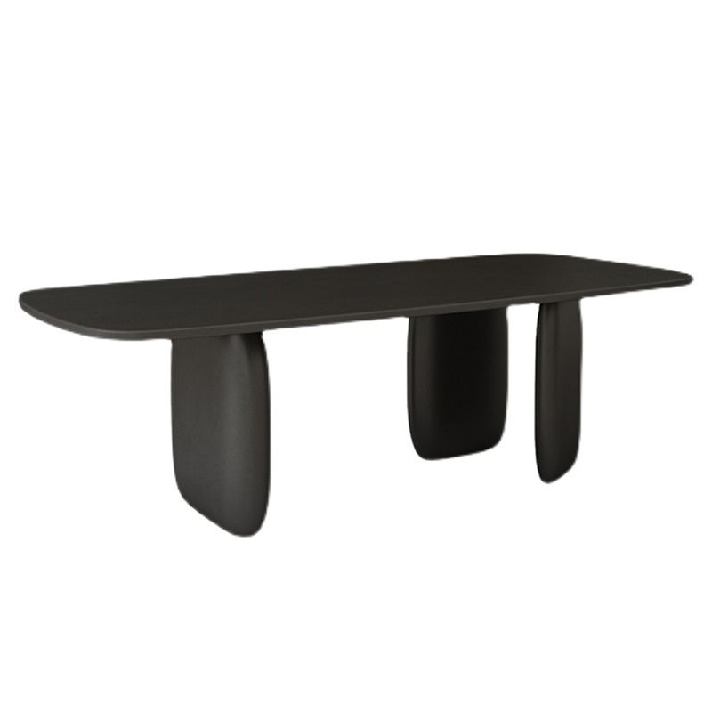 Modern 1/2/4/5 Pieces Rectangle Dining Set Solid Wood Black Dining Table with Chairs Clearhalo 'Dining Room Sets' 'Dining Tables & Seating' 'dining_room_set' 'furn' 'furn_dining_room_set' 'Furniture' 'furniture_dining_room_set' 'Kitchen & Dining Furniture' 'kitchen&dining_furn' 'kitchen' 1200x1200_67888833-6bac-4112-8304-7d94246d6831