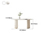 Stone Top Dining Table Oval Dining Table with Sled Base in White Clearhalo 'Dining Tables & Seating' 'Dining Tables' 'dining_table' 'furn' 'furn_dining_table' 'Furniture' 'furniture_dining_table' 'Kitchen & Dining Furniture' 'kitchen' 'kitchen_dining_table' 1200x1200_678ad5bd-a406-4c25-89f9-cf9130593cdc