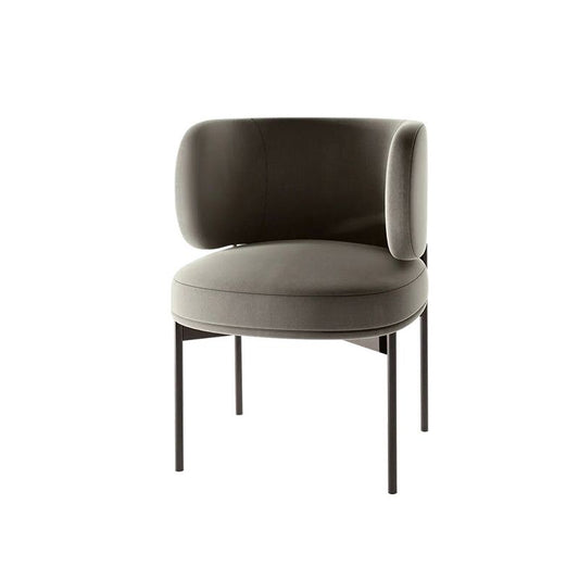 Modern Style Velvet Side Chair Arm Metal Side Chair for Home Use Clearhalo 'Dining Chairs' 'Dining Tables & Seating' 'dining_chair' 'furn' 'furn_dining_chair' 'Furniture' 'Kitchen & Dining Furniture' 1200x1200_678ae782-657f-460f-8be1-801bf2f73cc4
