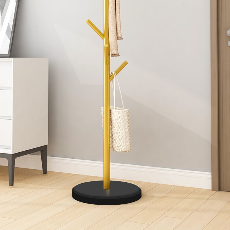 Designer -Metallbeschattierungs -Rack Marmor Bottomattrack mit Hooks Hall Tree