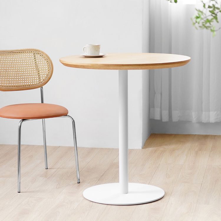 Round Tulip Base Casual Dining Table Four-Color Fixed Table with Solid Wood Clearhalo ' dining_table' 'Dining Tables & Seating' 'Dining Tables' 'furn' 'furn_dining_table' 'Furniture' 'furniture_dining_table' 'Kitchen & Dining Furniture' 'kitchen&dining_furn' 'kitchen' 'kitchen_dining_table' 1200x1200_678e8ebc-515e-4060-be4a-eab5656bb45a