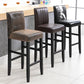 Contemporary Leather Solid Wood Barstool Bristol Bar Stool with Low Back Clearhalo 'Bar Furniture' 'Bar Stools' 'bar_stools' 'furn' 'furn_bar_stools' 'furniture_bar_stools' 'Kitchen & Dining Furniture' 'kitchen&dining_furn' 'kitchen' 'kitchen_furn' Furniture' 1200x1200_6792dff0-e57c-4e0d-951d-5d78a3ef70d8