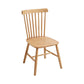 Contemporary Side Chair Rubberwood Dining Chairs with Slat Back