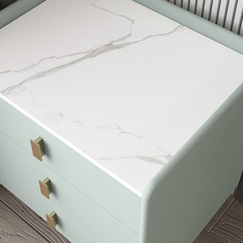 Leather Nightstand with 4 Legs Stone Top Night Table with Drawers Clearhalo 'Bedroom Furniture' 'furn' 'furn_night_stand' 'Furniture' 'night_stand' 'Nightstands' 1200x1200_67955c62-a065-4194-8da3-e8d7c64024c6