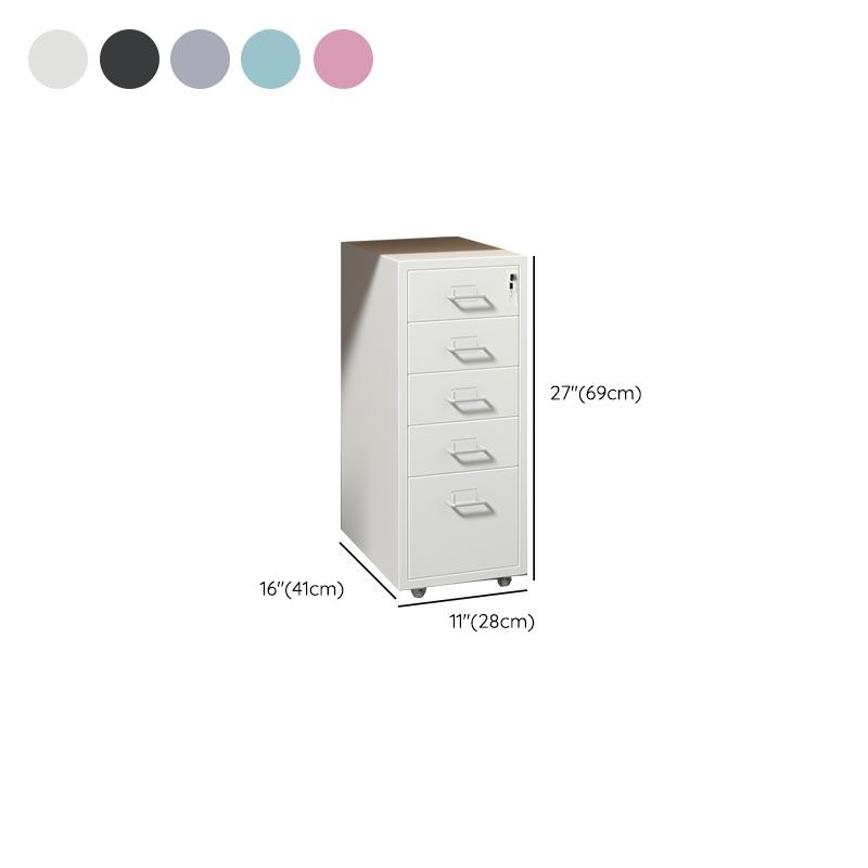 Gabinetto del file Home Office moderno mobile in metallo a colori solidi su Castori