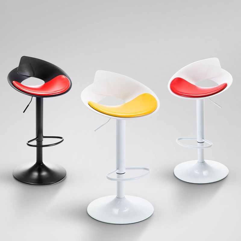 Nordic Style Leather Seats Barstool Rotating Lifting Bar Stool for Indoor Clearhalo 'Bar Furniture' 'Bar Stools' 'bar_stools' 'furn' 'furn_bar_stools' 'furniture_bar_stools' 'Kitchen & Dining Furniture' 'kitchen&dining_furn' 'kitchen' 'kitchen_furn' Furniture' 1200x1200_6796e952-3d6a-4fcf-b75f-fe93cc7dd14f