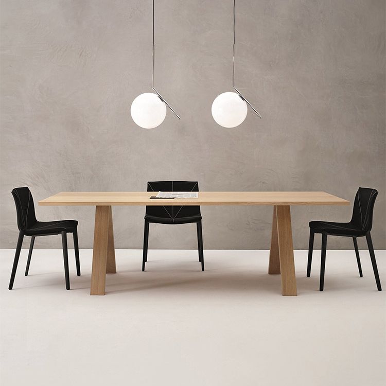 Rectangle Wood Color Dining Table Pine Solid Wood Table Modern with 4 Legs Clearhalo ' dining_table' 'Dining Tables & Seating' 'Dining Tables' 'furn' 'furn_dining_table' 'Furniture' 'furniture_dining_table' 'Kitchen & Dining Furniture' 'kitchen&dining_furn' 'kitchen' 'kitchen_dining_table' 1200x1200_679828ba-29bd-471b-898c-ac648584947d
