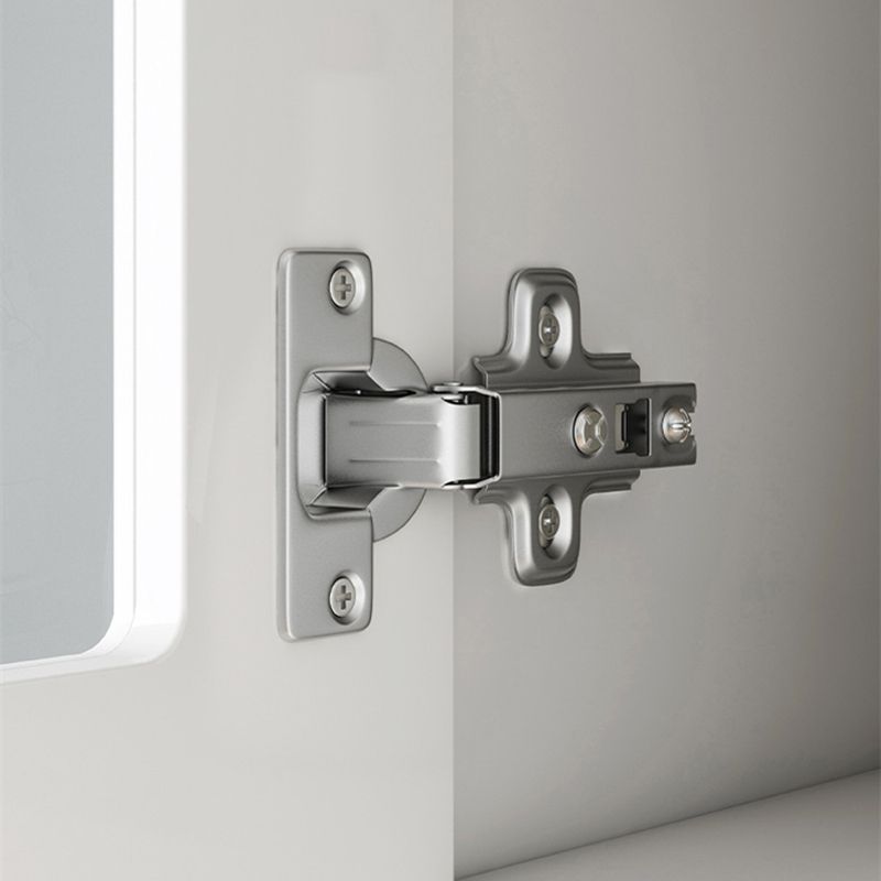 Serveur d'étagères réglables blanches 69,9 "H crédinza en bois d'ingénierie avec porte en verre