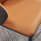 Minimalist Style Leather Dining Chair Solid Back Arm Upholstered Single Chair Clearhalo ' kitchen&dining_furn' 'Dining Chairs' 'Dining Tables & Seating' 'dining_chair' 'furn' 'furn_dining_chair' 'Furniture' 'furniture_dining_chair' 'Kitchen & Dining Furniture' 'kitchen' 1200x1200_679bd60f-73d7-4db0-8dc7-9eb990f7d83f