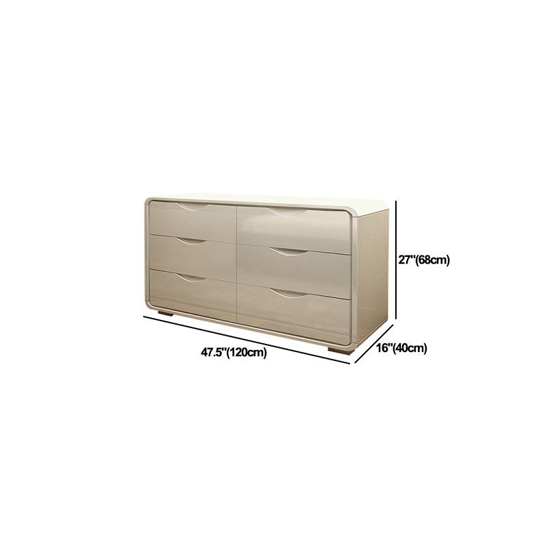 Cómoda cómoda de almacenamiento de madera blanca de 16.0 in de ancho con cajones