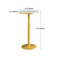Glam Round Faux Marble Bistro Table Indoor Gold Iron Bar Dining Table with Single Pedestal Clearhalo 'Bar Furniture' 'Bar Tables' 'bar_tables' 'furn' 'furn_bar_tables' 'Furniture' 'furniture_bar_tables' 'Kitchen & Dining Furniture' 'kitchen&dining_furn' 'kitchen' 1200x1200_679cfeeb-e101-4c5d-8759-1d80f469adef
