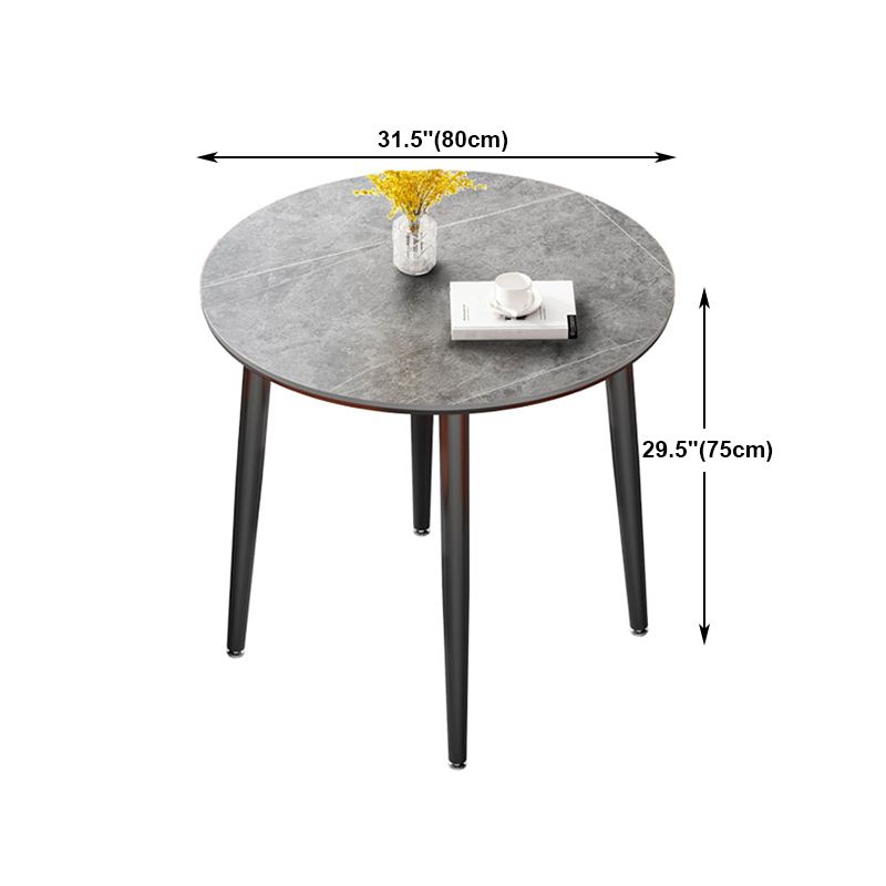 Metal Industrial Dinette Table Sintered Stone Top Table with 4 Legs Clearhalo ' dining_table' 'Dining Tables & Seating' 'Dining Tables' 'furn' 'furn_dining_table' 'Furniture' 'furniture_dining_table' 'Kitchen & Dining Furniture' 'kitchen&dining_furn' 'kitchen' 'kitchen_dining_table' 1200x1200_679d2235-531f-4fbe-aa2e-d6f607757d9c