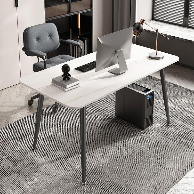 Rectangular Shaped Office Desk White/Black/Grey Writing Desk for Office Clearhalo 'furn' 'furn_office_desk' 'Furniture' 'Office Desks' 'Office Furniture' 'office_desk' 1200x1200_679db1e8-9927-4fa8-9669-ab566c614c0c
