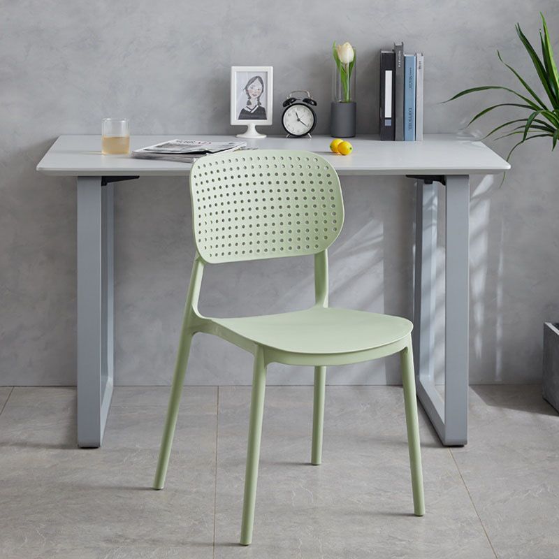 Minimalist Design Plastic Dining Armless Chair Open Back Dining Side Chairs Clearhalo 'Dining Chairs' 'Dining Tables & Seating' 'dining_chair' 'furn' 'furn_dining_chair' 'Furniture' 'furniture_dining_chair' 'Kitchen & Dining Furniture' 1200x1200_67a1ca2b-408b-48a1-83fa-3188967de2e3