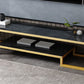 Glass TV Media Console Open Storage TV Console for Living Room Clearhalo 'furn' 'furn_tv_stands_entertainment_centers' 'Furniture' 'Living Room Furniture' 'TV Stands & Entertainment Centers' 'TV Stands & Media Storage Furniture' 'tv_stands_entertainment_centers' 1200x1200_67a2d489-7949-41b0-8a3d-0e0c90029a45