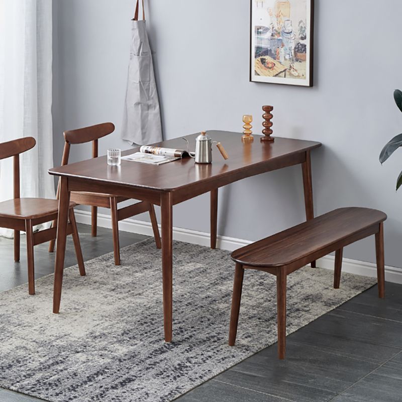 Moderne moderne bank 17,72 inch H dennenbank met rechte benen