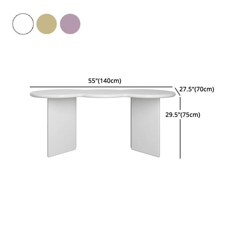 Free Form Solid Wood Dining Table Double Pedestal Furniture in Matte Finish Clearhalo 'Dining Tables & Seating' 'Dining Tables' 'dining_table' 'furn' 'furn_dining_table' 'Furniture' 'furniture_dining_table' 'Kitchen & Dining Furniture' 'kitchen' 'kitchen_dining_table' 1200x1200_67a438e5-7f01-4a9b-8d22-b5a48eb9fe82