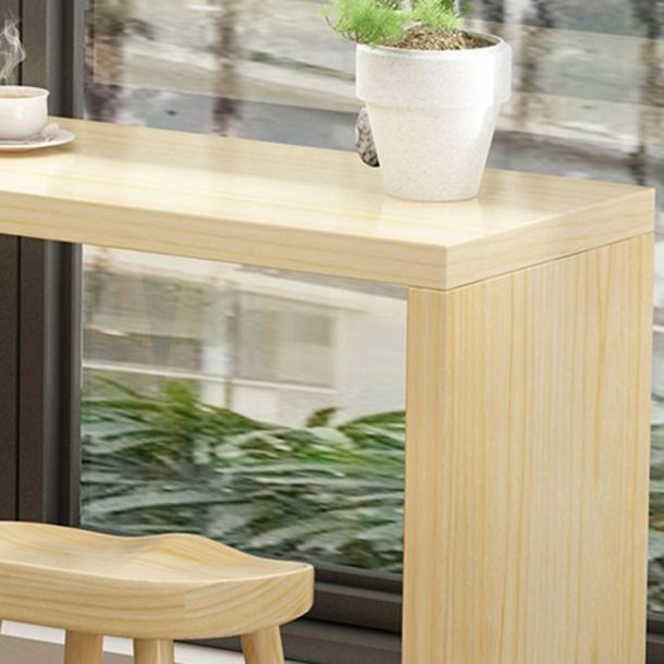 1/5/9 piezas Juego de mesa de barra moderna Rectangle Pine Wood Bistro Set