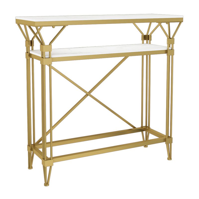 Tavolo da divano di divano console in marmo contemporaneo Tavolo da cornice per la sala