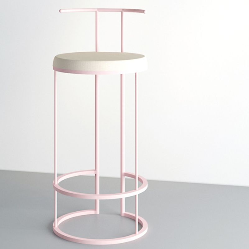 Contemporary Upholstered Counter Stool Bar-height Bar Stool with Metal Base Clearhalo 'Bar Furniture' 'Bar Stools' 'bar_stools' 'furn' 'furn_bar_stools' 'Furniture' 'Kitchen & Dining Furniture' 1200x1200_67aa7949-2ce5-4b47-b204-9923a8dd21e2