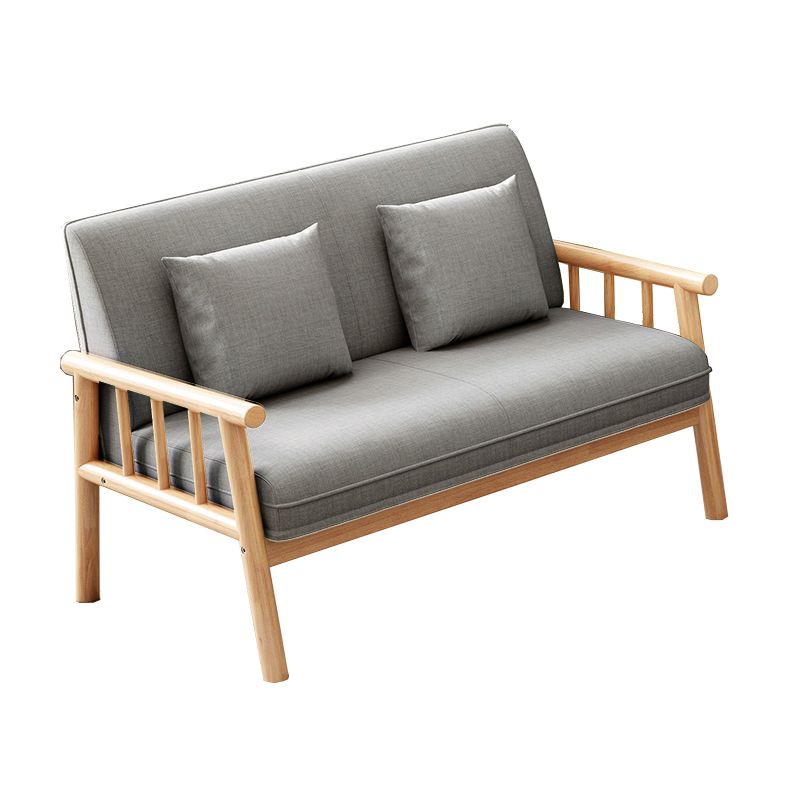 リネンモダンタイトバックソファ24 "w四角いアームソファリビングルーム