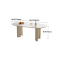 Oval Dining Table Contemporary Dinner Table for Home Kitchen
