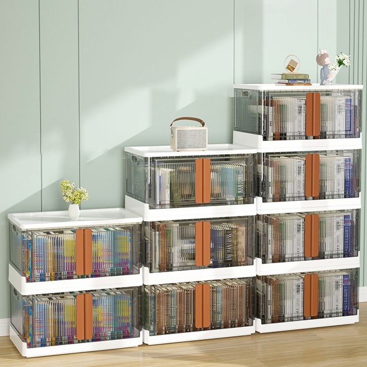 Contemporary Shelf Bookcase Folding Closed Back Plastic Bookcase Clearhalo 'Bookcases' 'furn' 'furn_bookcases' 'Furniture' 'Office Furniture' 1200x1200_67b22083-3d4b-42e8-bb61-891f50610546
