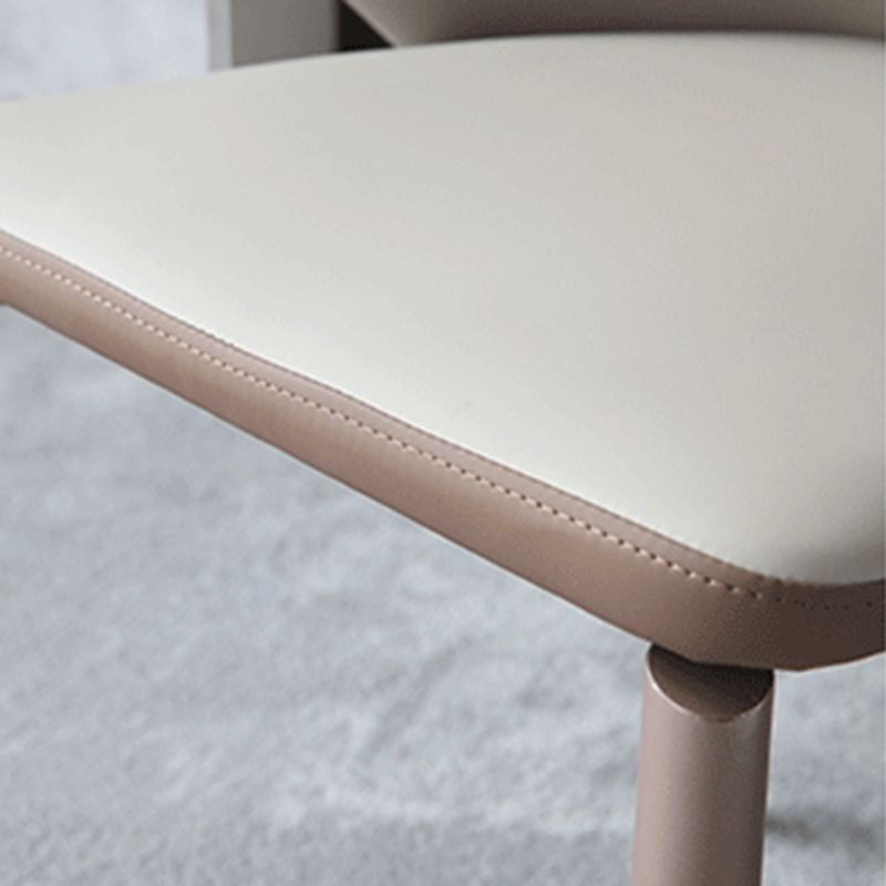 Minimalist Design Arm Leather Dining Chairs Solid Back Chairs for Home Use Clearhalo 'Dining Chairs' 'Dining Tables & Seating' 'dining_chair' 'furn' 'furn_dining_chair' 'Furniture' 'furniture_dining_chair' 'Kitchen & Dining Furniture' 1200x1200_67b22131-06fd-4387-9560-68a3de23f5e5