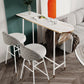 Glam Marble Counter Table with Specialty Table Top Trestle Table - 42" H Clearhalo 'Bar Furniture' 'Bar Tables' 'bar_tables' 'furn' 'furn_bar_tables' 'Furniture' 'furniture_bar_tables' 'Kitchen & Dining Furniture' 1200x1200_67b2b0a3-8490-4abf-9de7-96816b658d8c