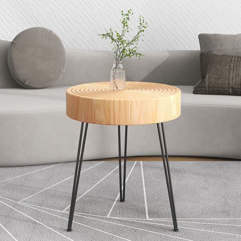 Contemporary Cocktail Table Round Solid Wood Coffee Cocktail Table Clearhalo 'Coffee & Accent Tables' 'Coffee Tables' 'coffee_tables' 'furn' 'furn_coffee_tables' 'Furniture' 'Living Room Furniture' 1200x1200_67b365e3-329d-439e-acfc-8c8b01225798