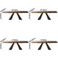 Rectangle Solid Wood Table Modern Dining Table with Metal Pedestal Base Clearhalo ' dining_table' 'Dining Tables & Seating' 'Dining Tables' 'furn' 'furn_dining_table' 'Furniture' 'furniture_dining_table' 'Kitchen & Dining Furniture' 'kitchen&dining_furn' 'kitchen' 'kitchen_dining_table' 1200x1200_67b4b952-55c3-4d2b-94dc-076a47c26c1a