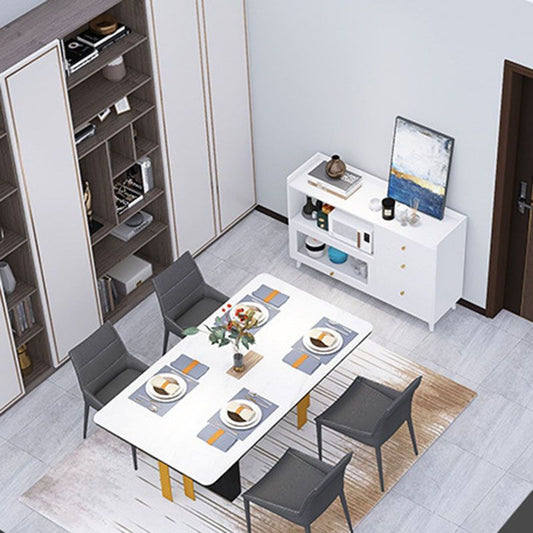 Door and Drawer Sideboard Modern Engineered Wood Sideboard for Dining Room Clearhalo 'buffet_sideboard' 'Buffets & Sideboards' 'furn' 'furn_buffet_sideboard' 'Furniture' 'Kitchen & Dining Furniture' 1200x1200_67b649c9-3df3-463b-8a72-078c10605ffe