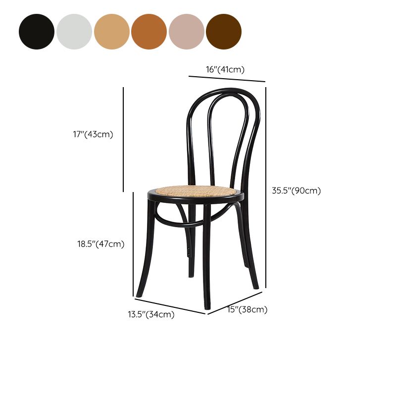 Modern Style Patio Side Chair Windsor Back Armless Dining Chair Clearhalo 'Dining Chairs' 'Dining Tables & Seating' 'dining_chair' 'furn' 'furn_dining_chair' 'Furniture' 'Kitchen & Dining Furniture' 1200x1200_67b64a34-b940-4e21-88d8-0599633b50b0