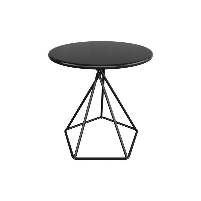 Metal Frame End Table Solid Color Round Side End Table for Living Room Clearhalo 'Coffee & Accent Tables' 'End & Side Tables' 'end_side_table' 'Furniture' 'furniture_end_side_table' 'Living Room Furniture' 1200x1200_67b885d3-4fd8-409c-b637-40fc0870b3c5