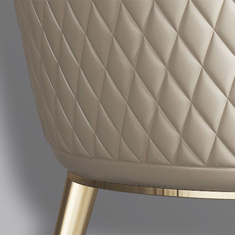 Sala da pranzo glam parsons sedia gambe in metallo sedia imbottita in pelle finta