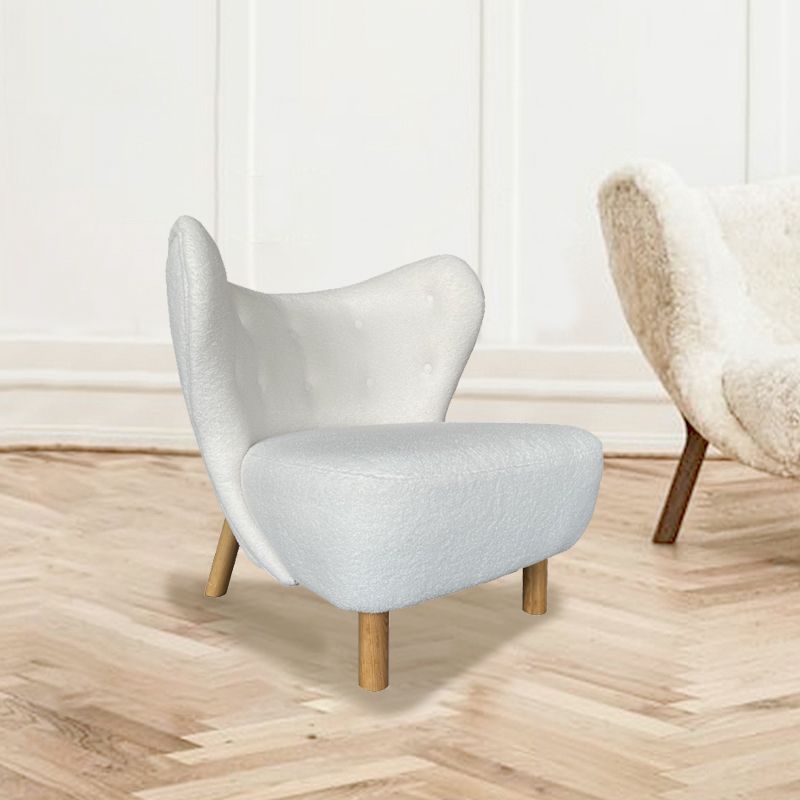 30.7 "l x28.3" w x31.4 "H sedia a telaio in legno massiccio a bracciale