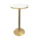 White Glam Style Ropund Table in Iron and Wood Table Milk Tea Shop Bar Table Clearhalo 'Bar Furniture' 'Bar Tables' 'bar_tables' 'furn' 'furn_bar_tables' 'Furniture' 'furniture_bar_tables' 'Kitchen & Dining Furniture' 1200x1200_67baf228-78e1-4800-9aaa-b5f7dac924c5