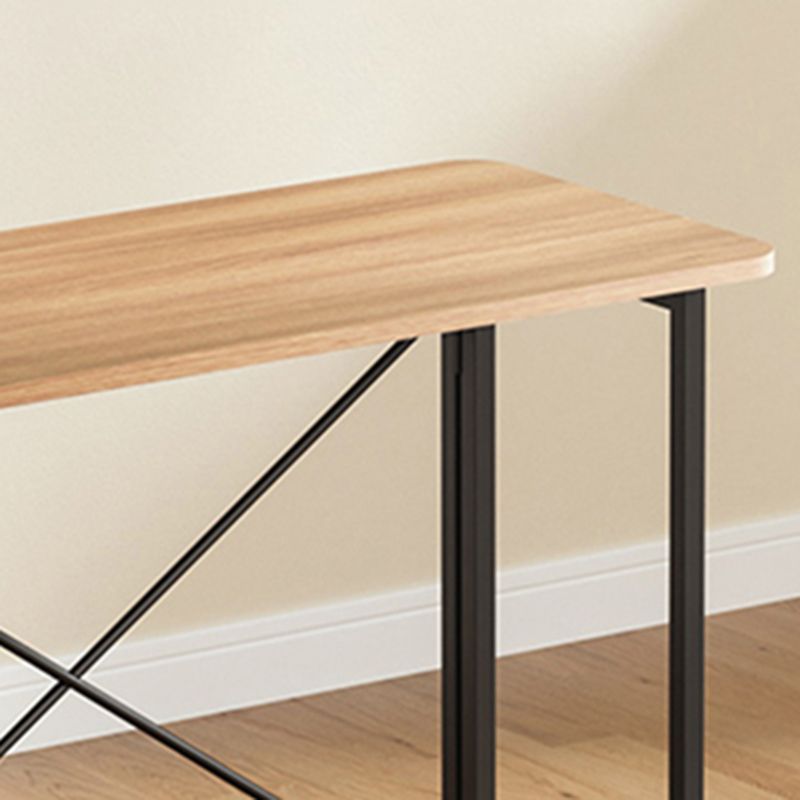 Home pliant contemporain bureau d'écriture 29,5 "H bureau de bureau rectangulaire avec roues