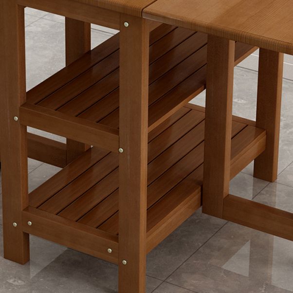Bruine moderne rechthoekige houten eetkamertafel voor kleine ruimte