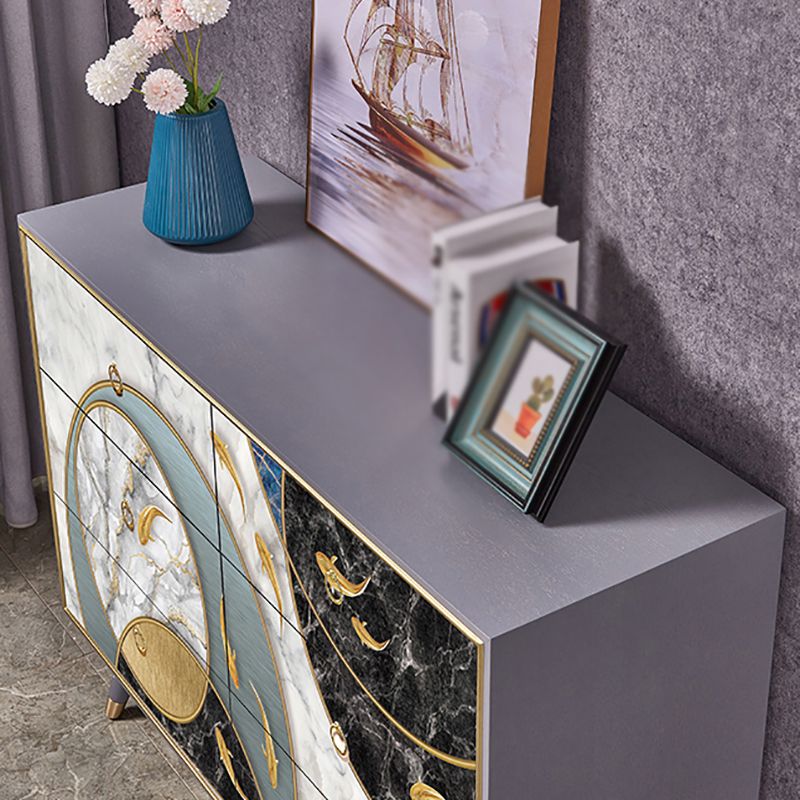 Birch Wood Wohnzimmer Sideboardschrank moderner Buffet -Serverschrank mit Schubladen