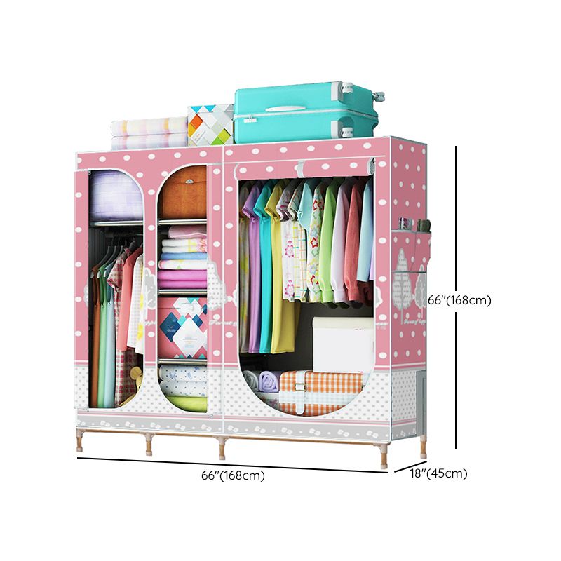 Placard de garde-robe à 3 portes de style contemporain avec jambes